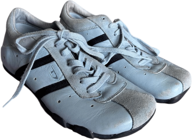Y2K Diesel Blue Leather Square Toe Sneakers as 6.5 - Etsy