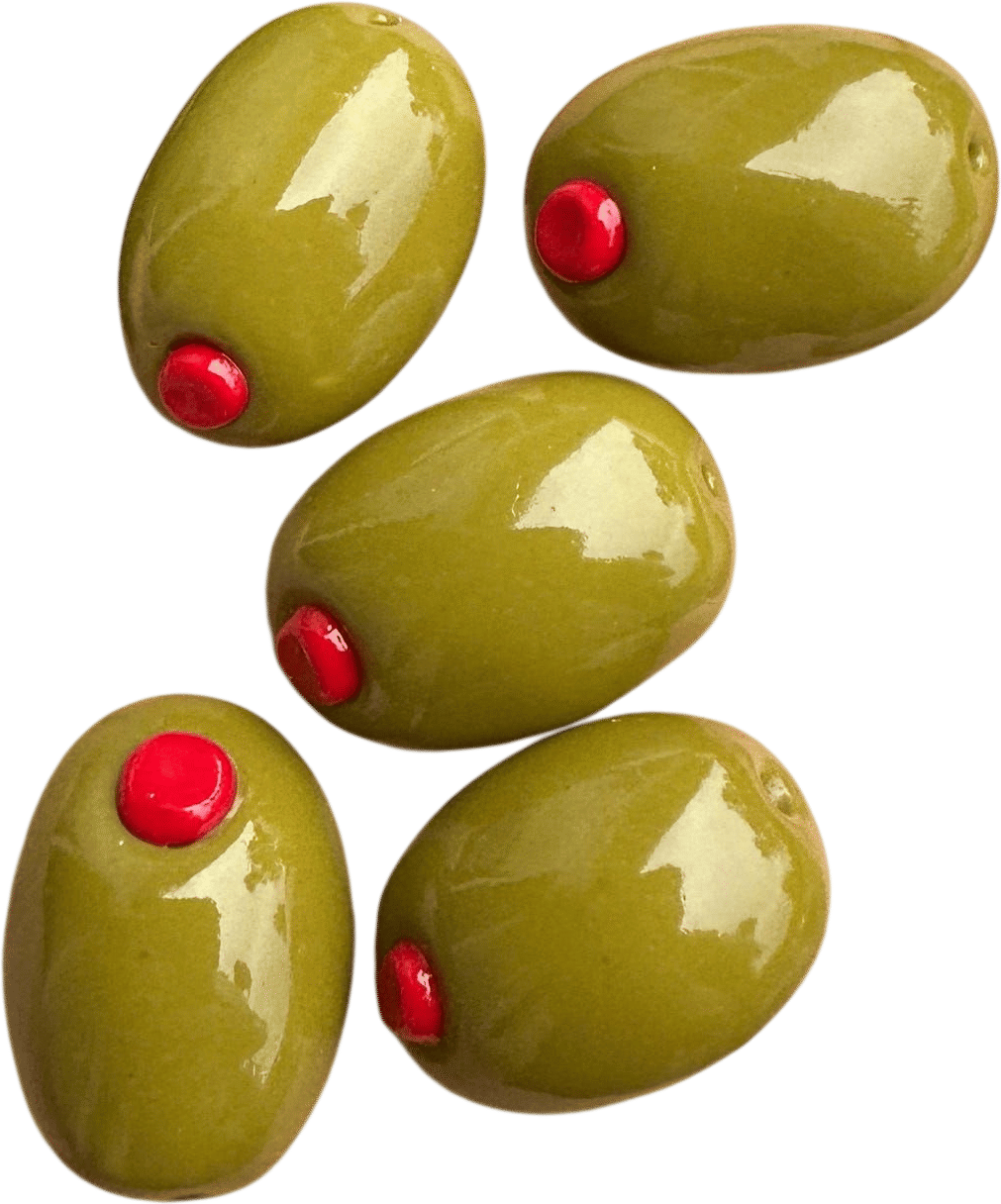 Stuffed Green Olive Magnet