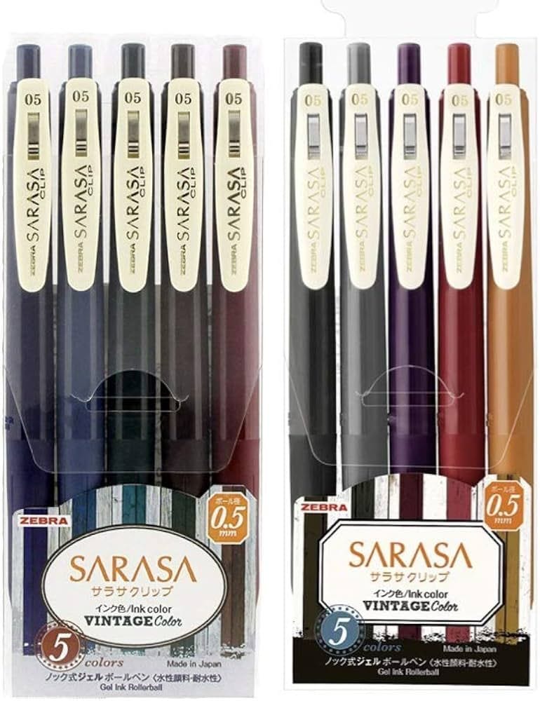zebra sarasas in the vintage colorways