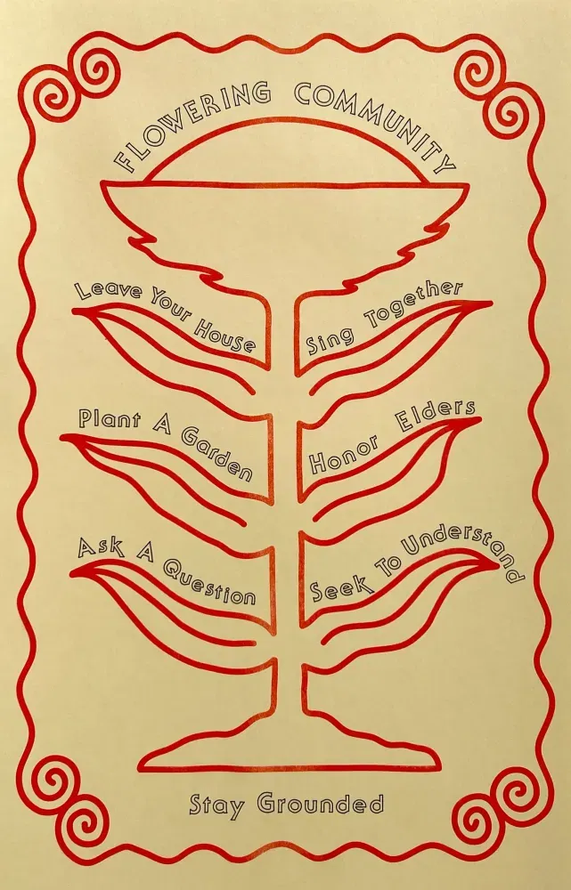 Community Flowering, Poster by Adam Zeek — A MAGIC MOUNTAIN