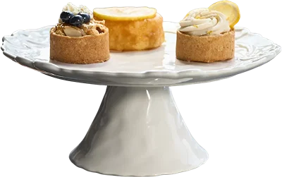 Benedita Bow Ceramic Stoneware Cake Stand