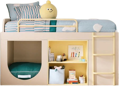 West Elm Lofted Bed w/ Reading Nook