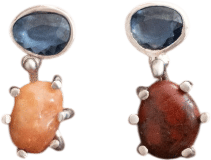 Ames, Lizzie Sapphire Rock Collection Earrings