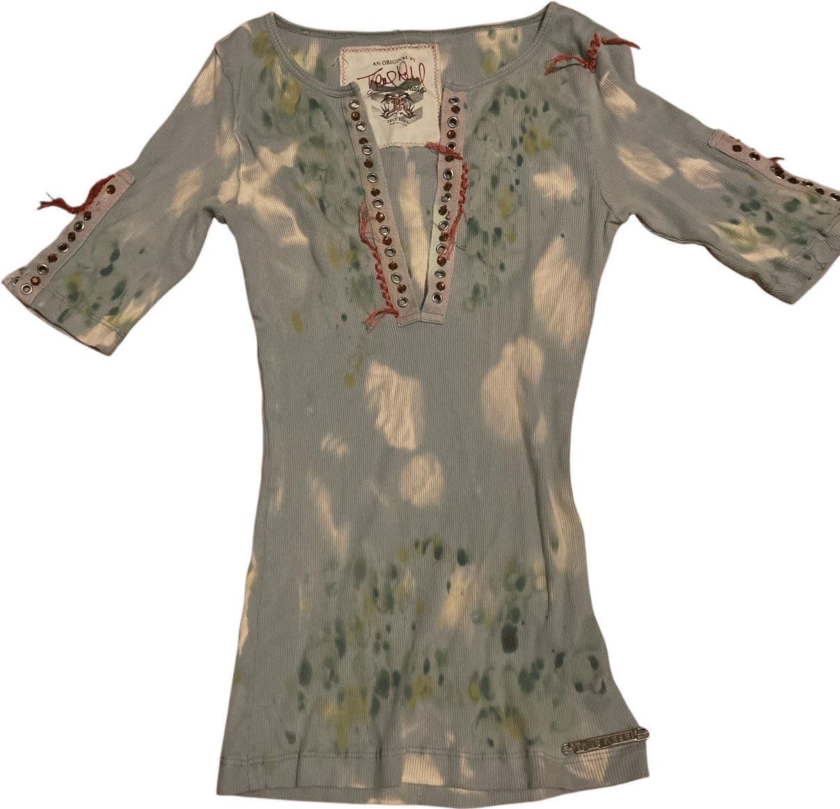 Vintage Ribbed Multi-Color Shirt