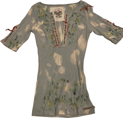 Vintage Ribbed Multi-Color Shirt