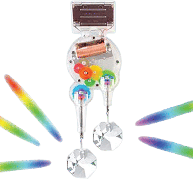 Solar Powered Double Rainbow Maker -Swarovski Crystals