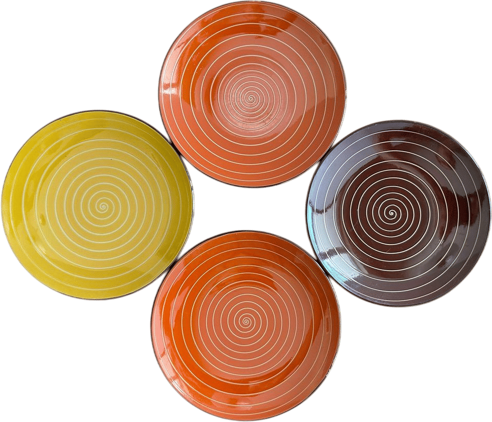Vintage Japanese Lacquerware Plates