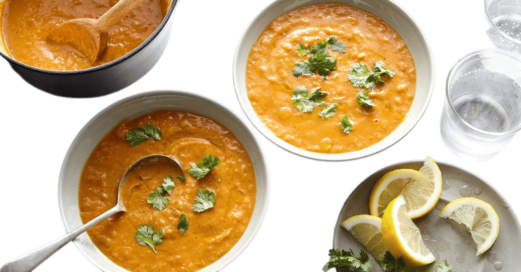 Lemony Red Lentil Soup Recipe