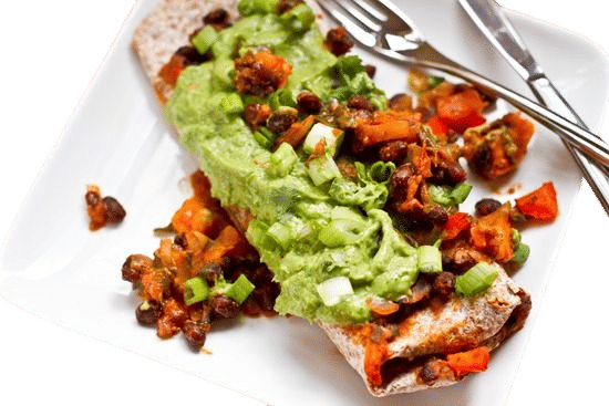Vegan Enchiladas with Cilantro Avocado Cream Sauce (Oh She Glows)