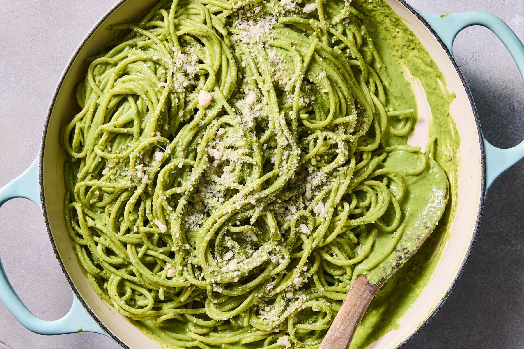 Creamy Cottage Cheese Basil Pasta Recipe