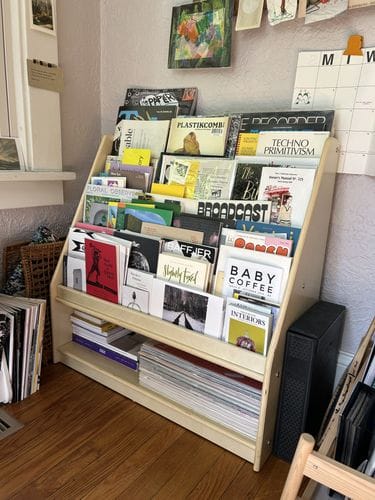 Magazine storage: Library picture book display cases