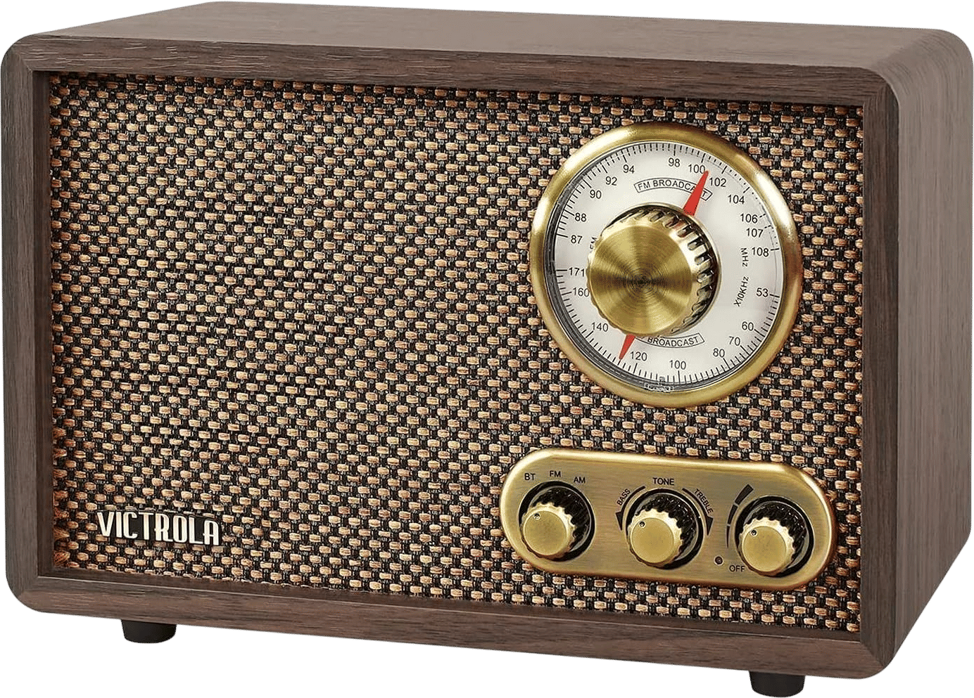 Victrola Willow Retro Wood Bluetooth Radio (Espresso)