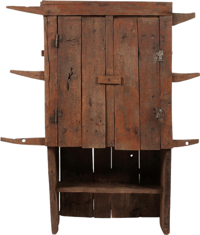 Wabi-Sabi 18th Century Primitive Carpathian Mountain Cupboard