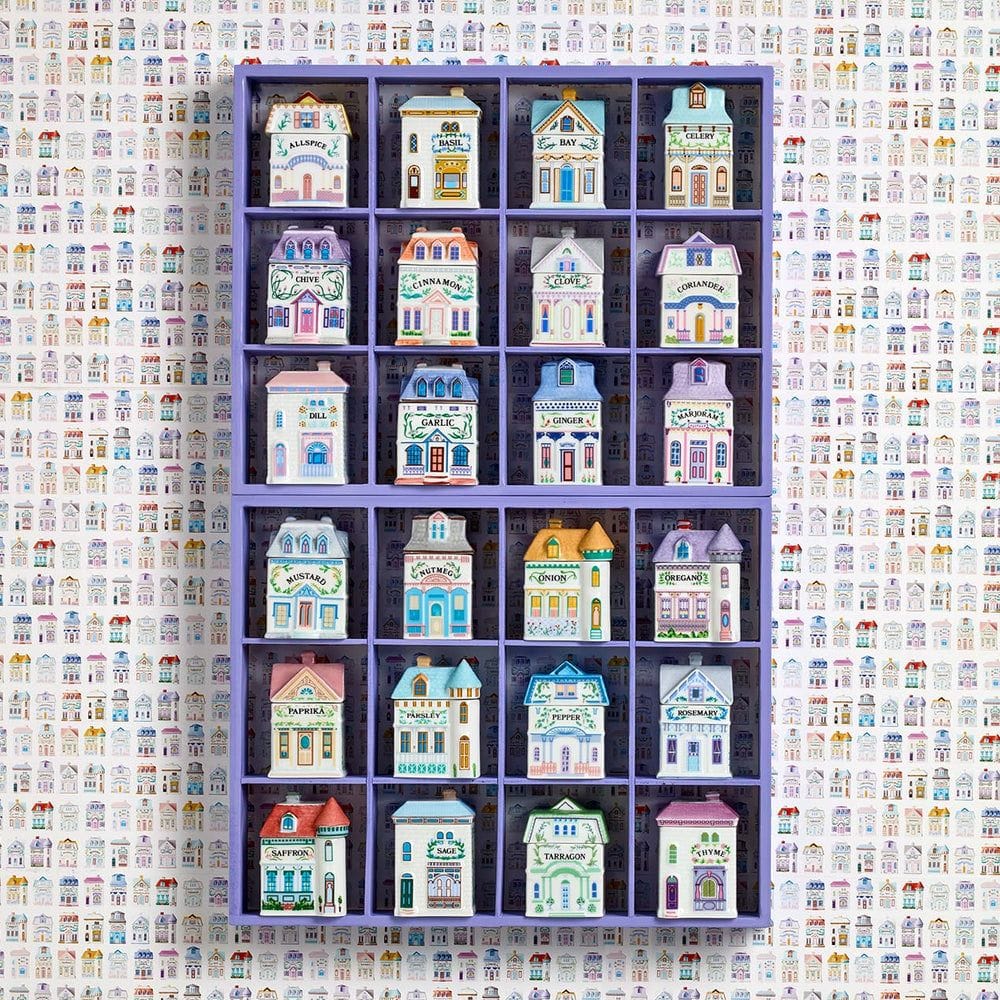 lenox village spice jars