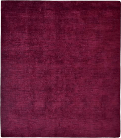 Dark Red Wool and Silk Rug