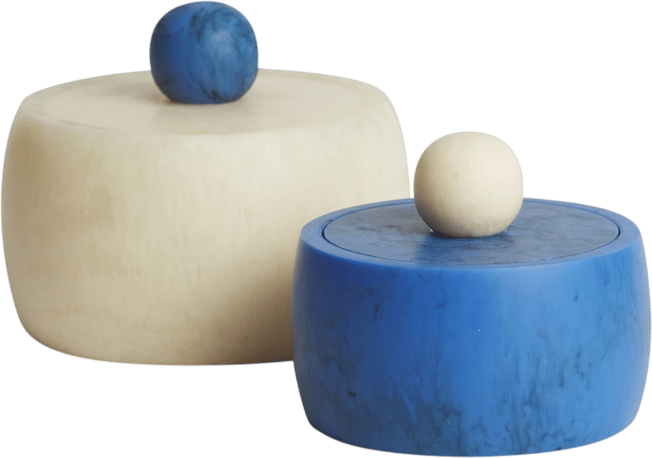 Hazel Canister - Pearl-Azure