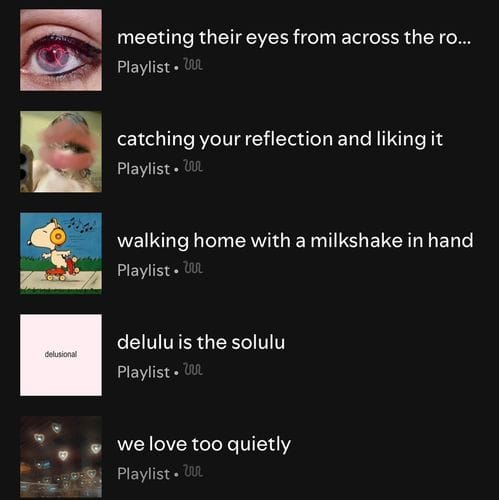 making playlists