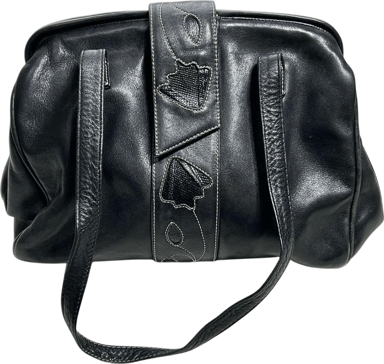 Vintage Susan Gail Bellido Bowling Style Handbag...