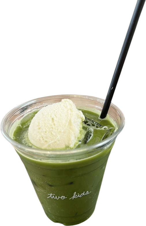 Matcha / Coffee Soda from Two Kids