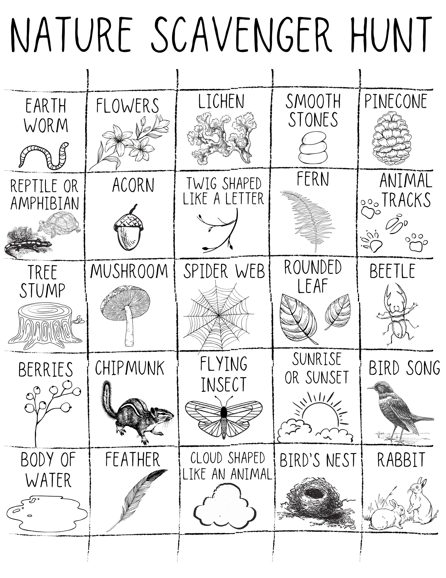 Nature Scavenger Hunt