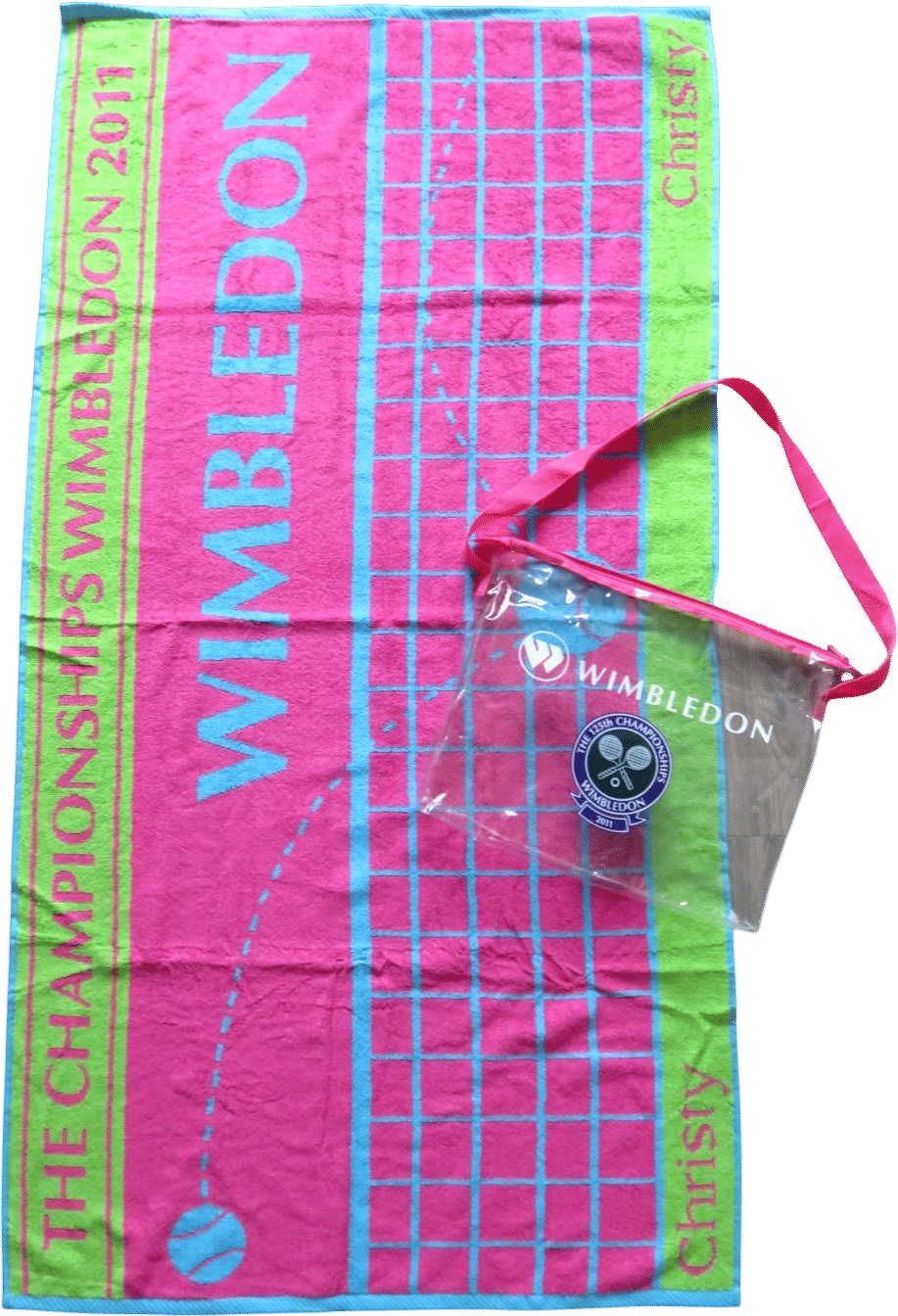 Wimbledon 2011 Championship Pink Tennis Towel