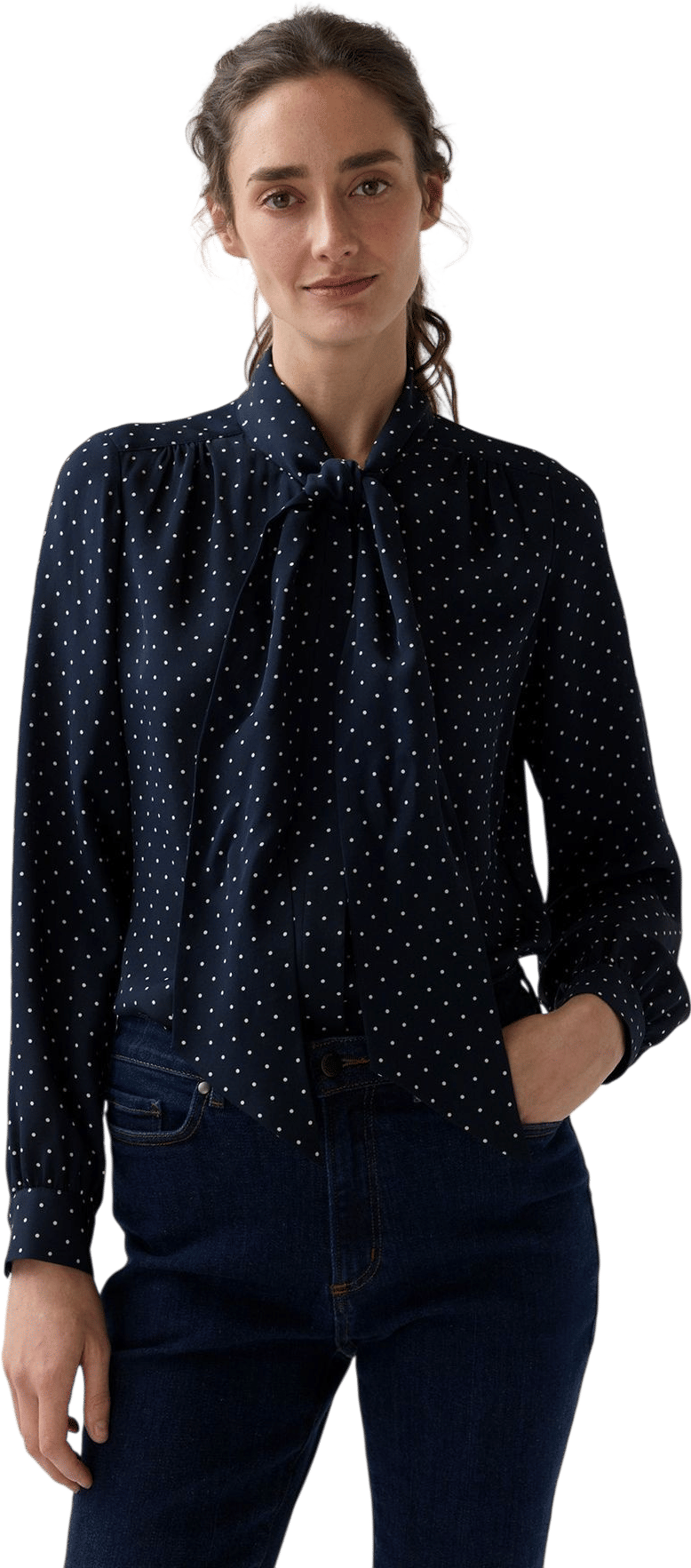 Tie-Neck Blouse (Ann Mashburn)