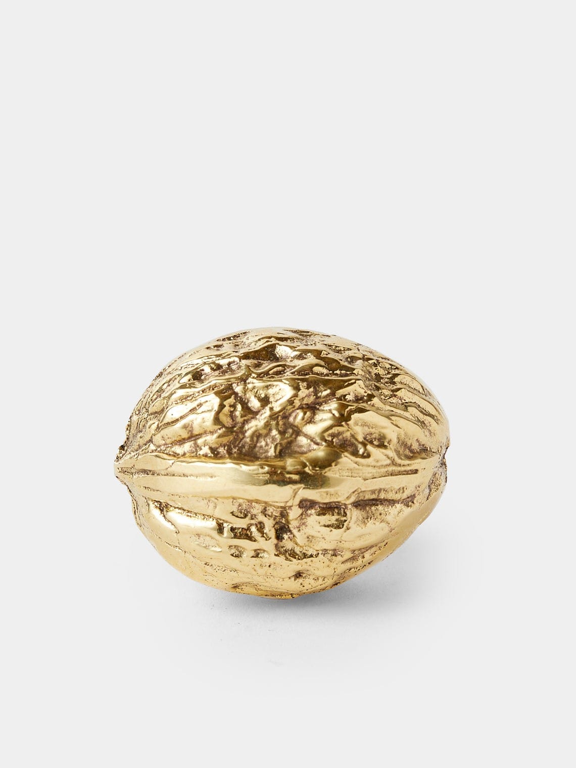 Walnut Brass Paperweight