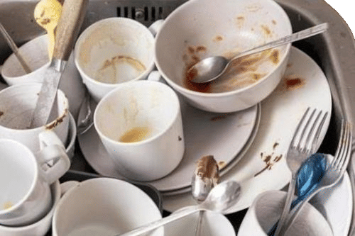not doing ur mom’s boyfriend’s dishes