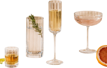 Champagne in pretty flutes