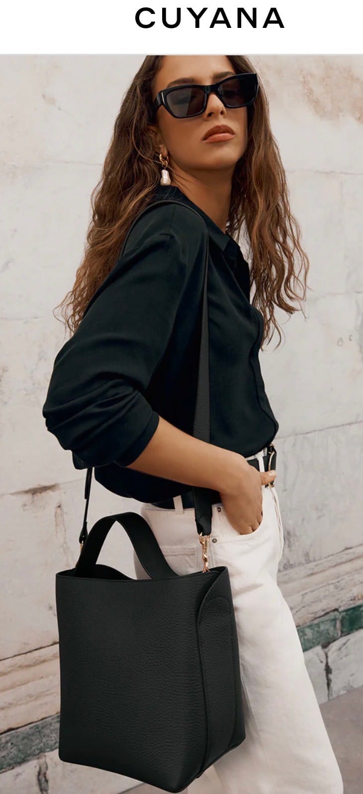 Cuyana Linea Bucket Bag