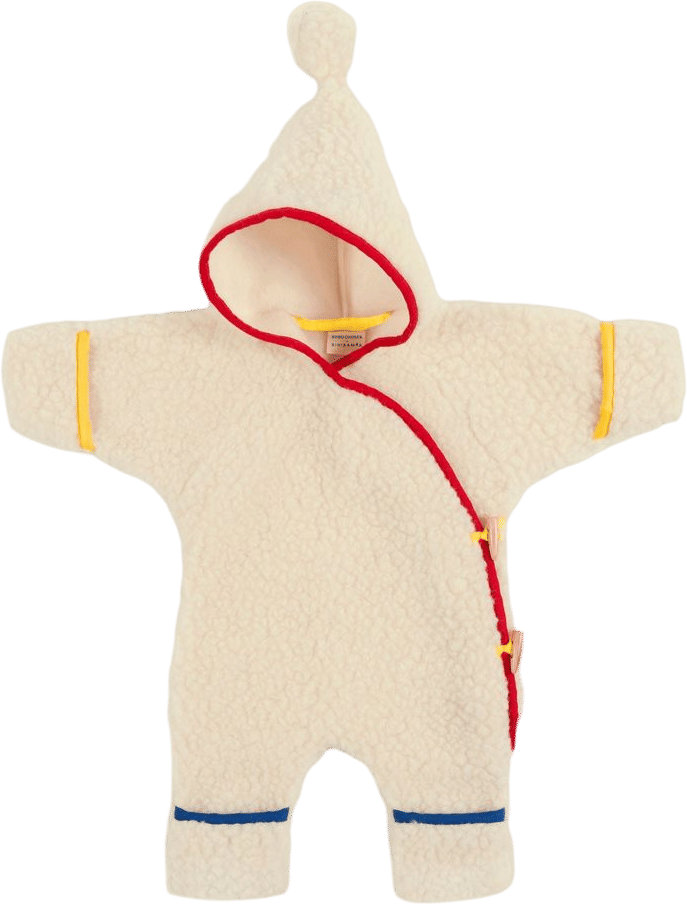 BOBO CHOSES X BINIBAMBA MERINO WOOL SNUGGLESUIT BABY ROMPER