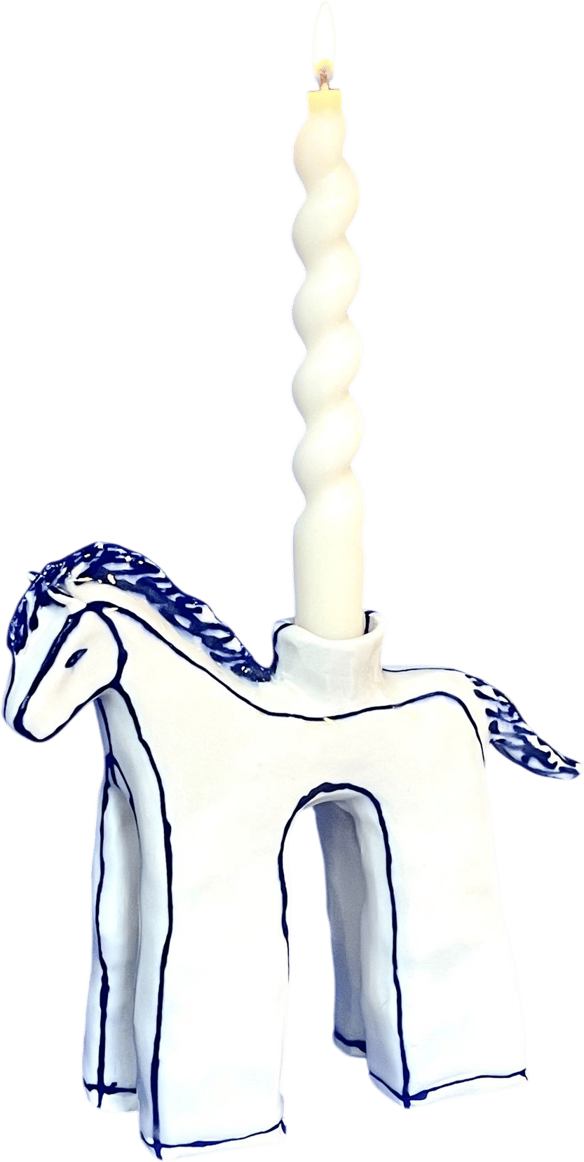 Ceramic Horse Candle Holder