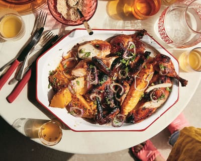 Sticky Chili Chicken With Hot & Sour Pineapple