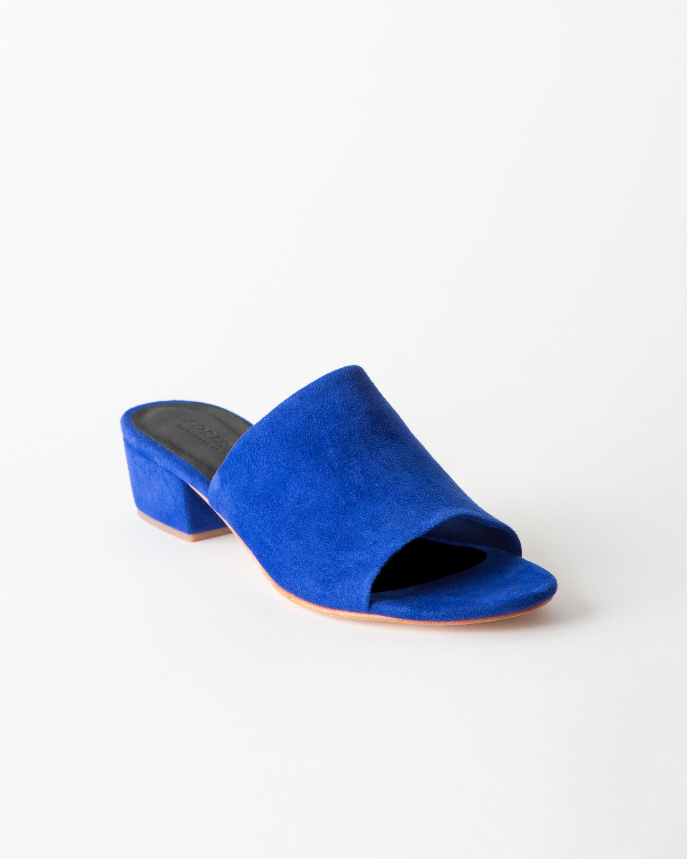 Rachel Sandal Heel Cobalt Suede