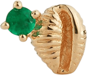 Bitsy Bean Stud with Emerald