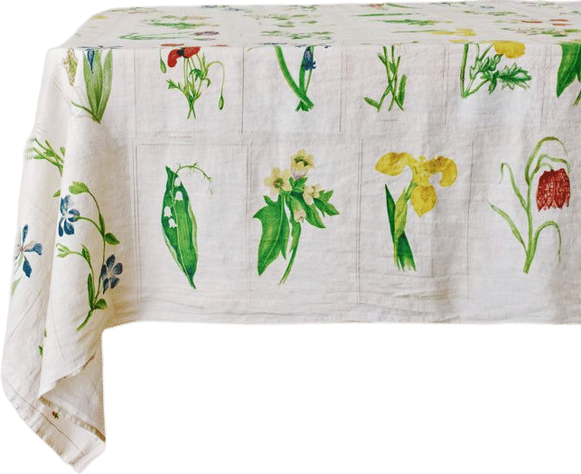 Botanical Tiles Tablecloth