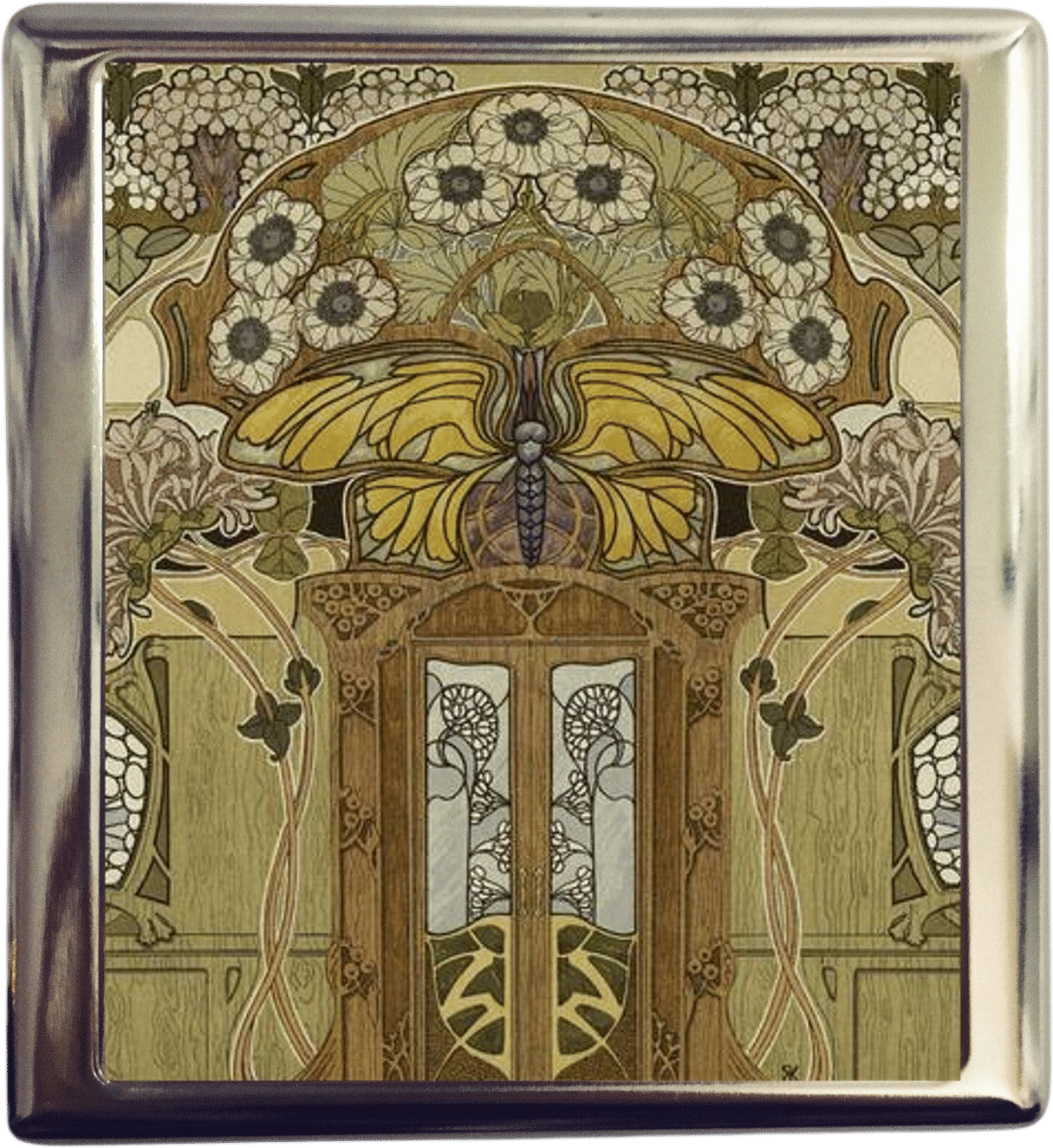 Art Nouveau Butterfly Cigarette/Business Card Case