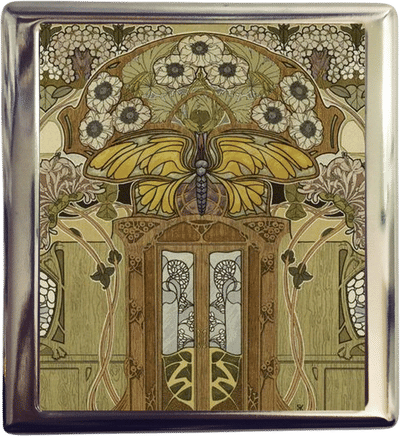 Art Nouveau Butterfly Cigarette/Business Card Case