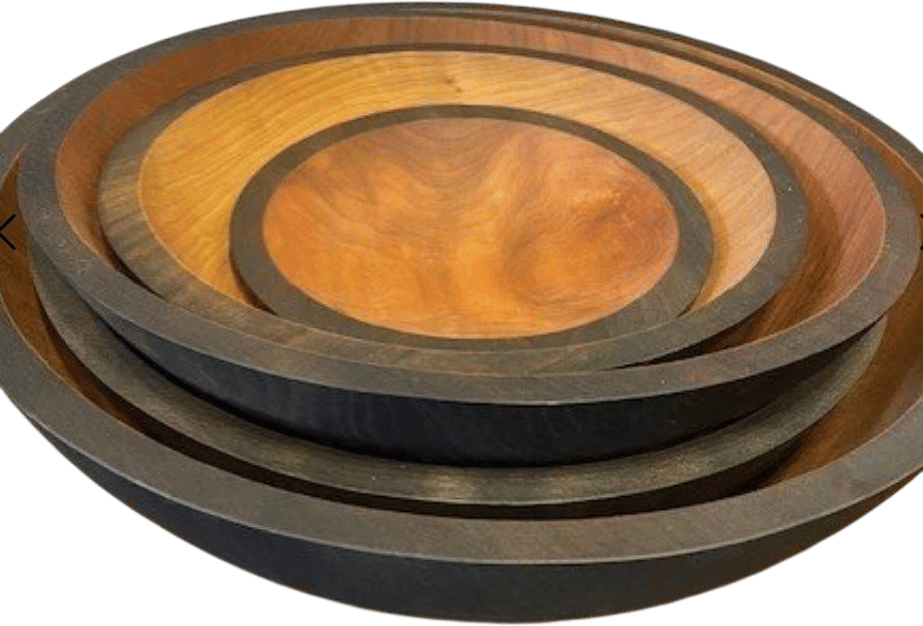 Ebonized Wood Bowls (Hand Turned)