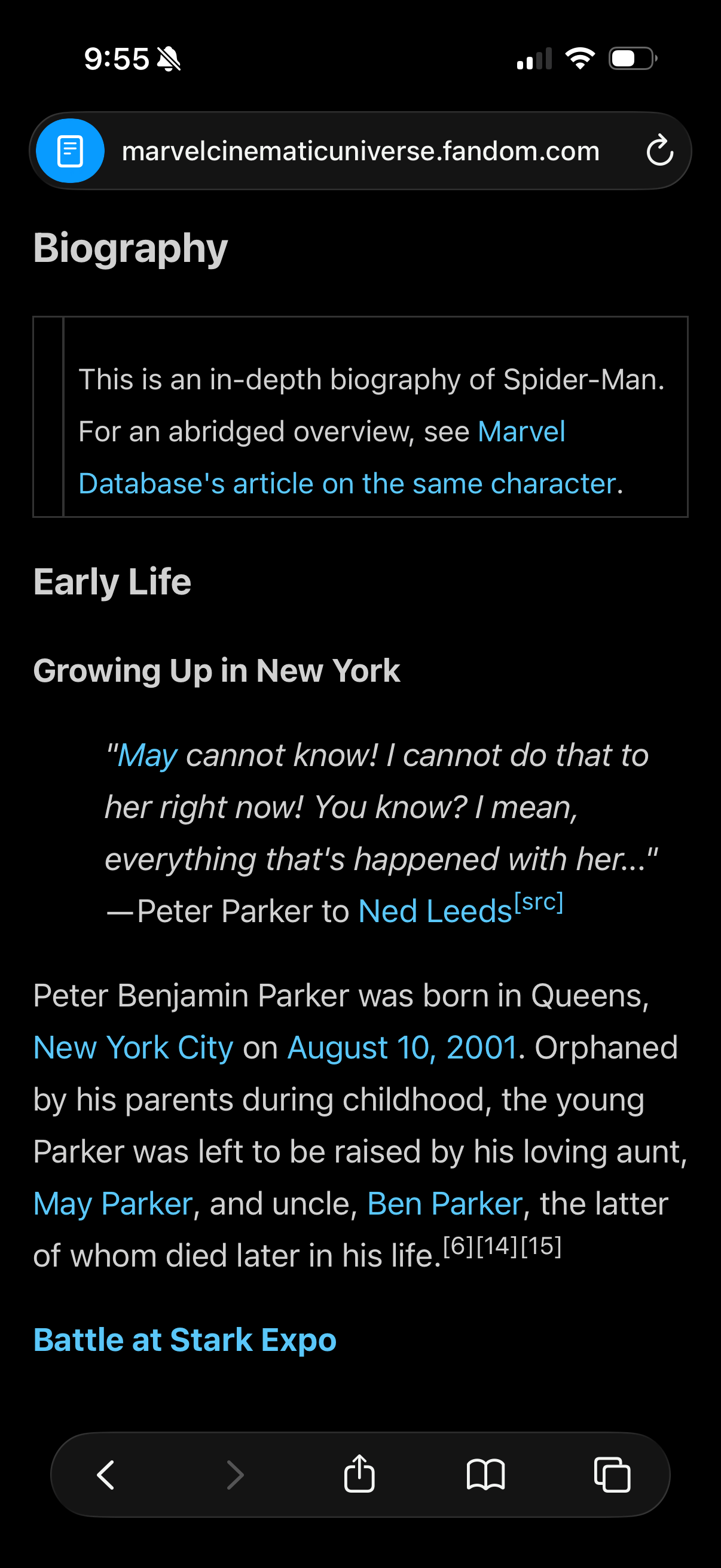 "show reader" feature