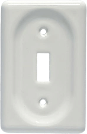 Vintage-style White Ceramic Outlet Covers