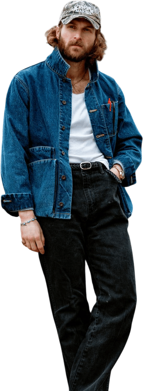 Loyal Stricklin Amos Chore Coat - Stonewashed Japanese Denim