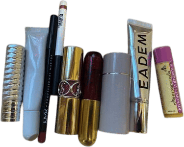 carrying around 10 lip products