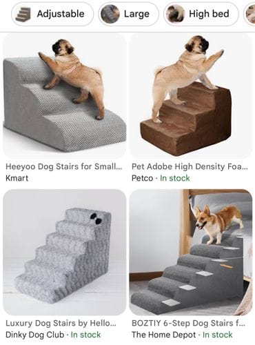 Foam Dog Stairs