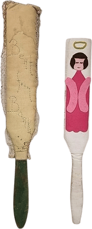 Vintage Sorority Paddle Wooden with Signatures Lot Of 2