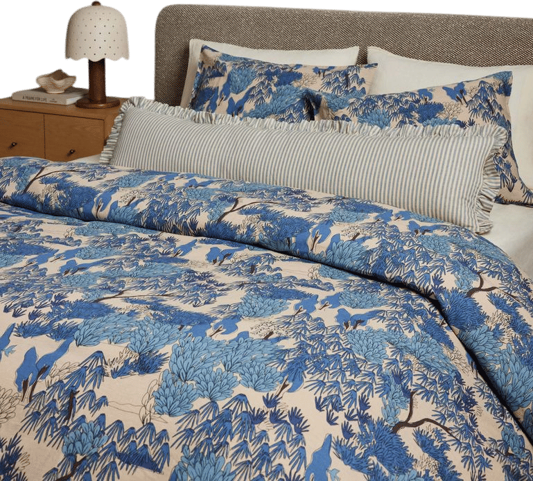 Garden Walk Linen Cotton Duvet Cover