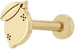 14k Itty Bitty Lemon Stud Earring