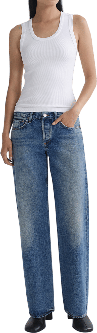 agolde low rise loose jeans