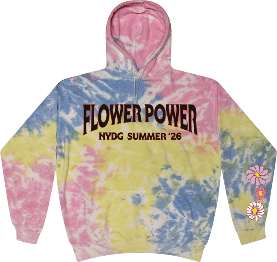 NYBG Flower Power Tie-Dye Hoodie