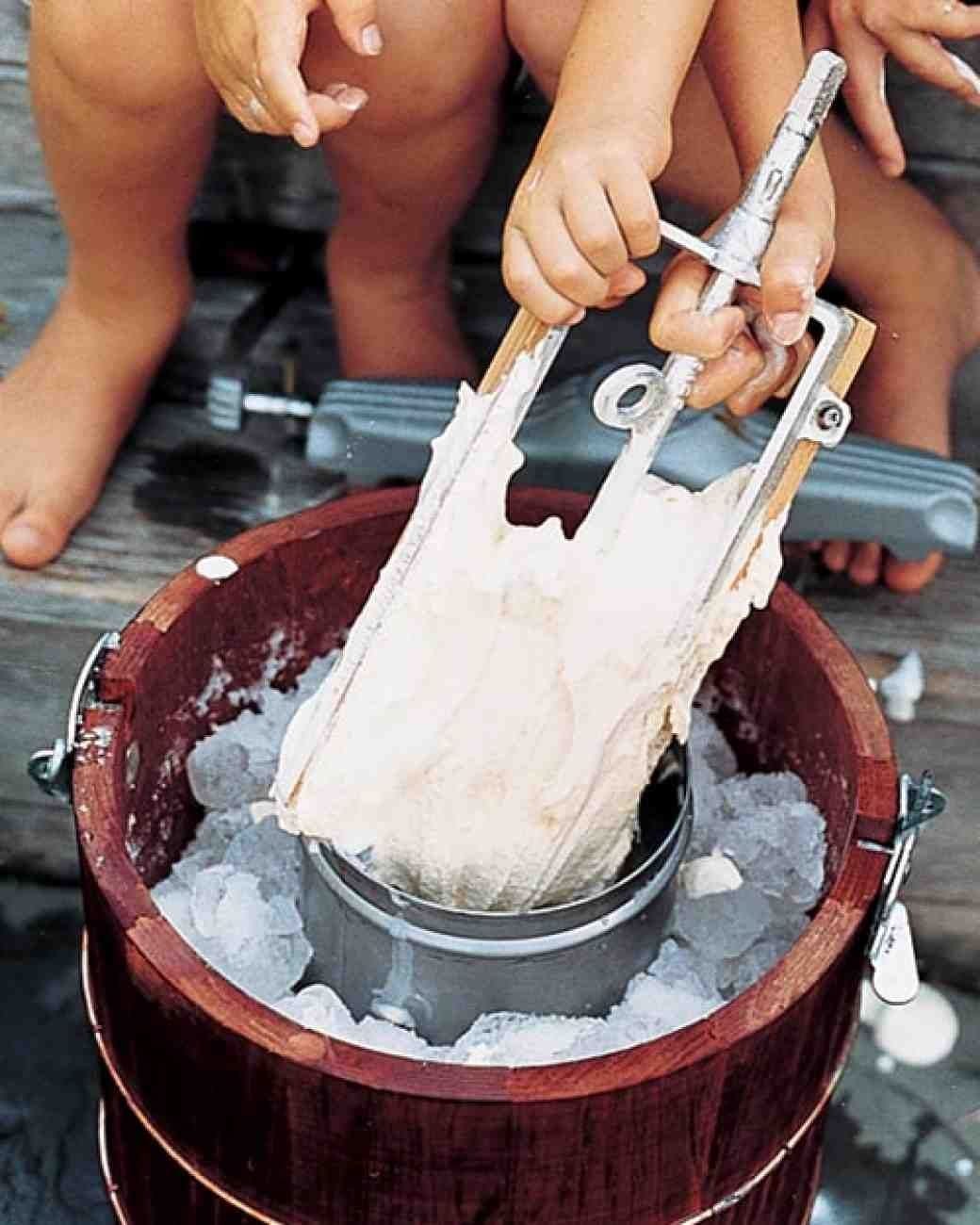 Homemade Ice Cream in the Summer